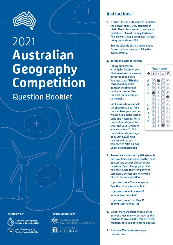 Practice Questions Australian Geography Competition